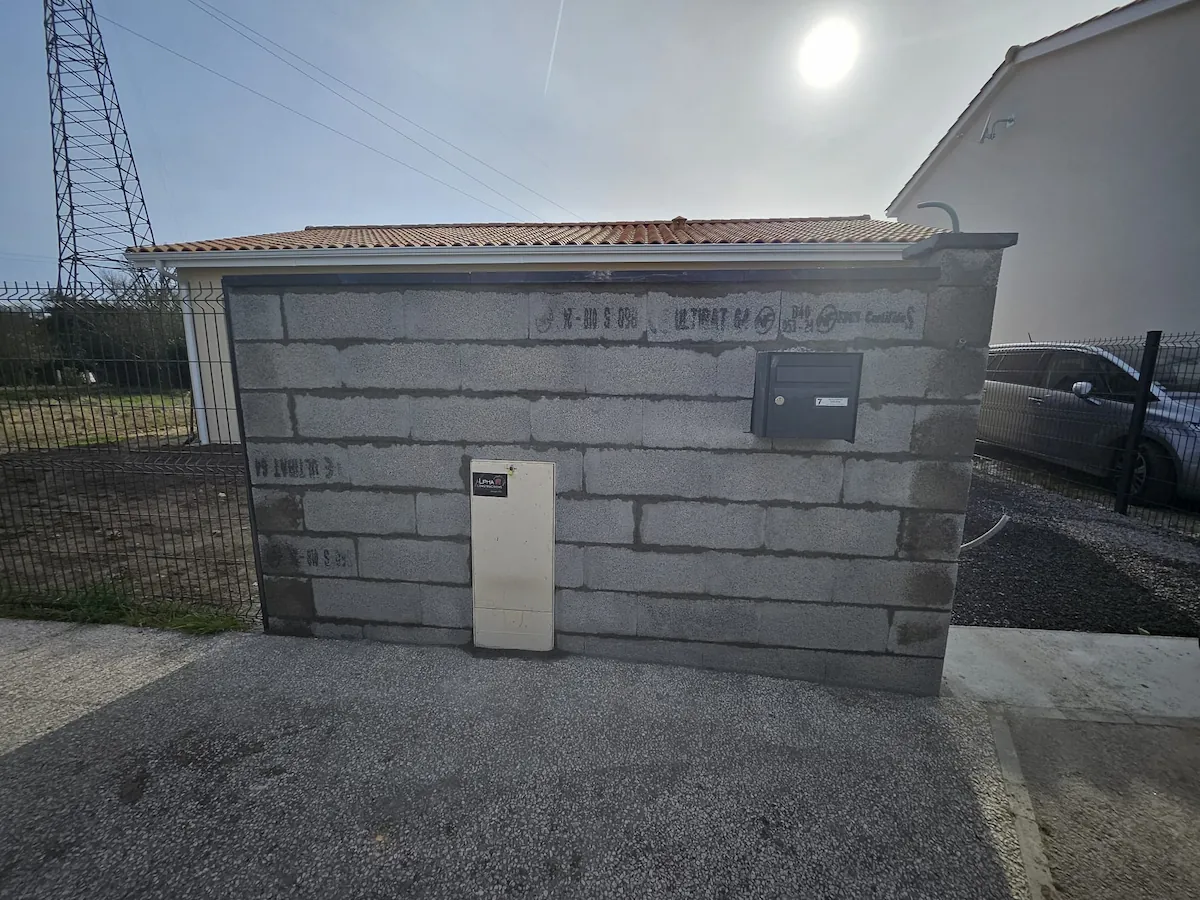 Création de muret de clôture en parpaing en Gironde